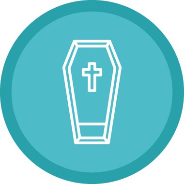 Tabut. Web simgesi basit illüstrasyon