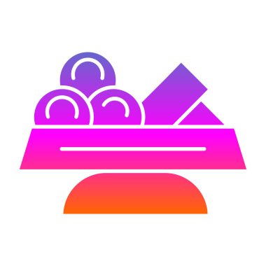 Gökkuşağı simgesinin vektör çizimi