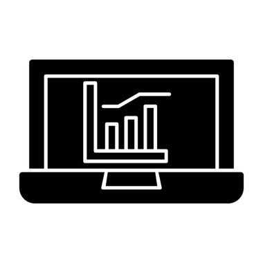 grafik ikon vektör illüstrasyon tasarımlı dizüstü bilgisayar