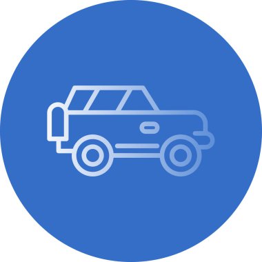 Offroad Web simgesi basit illüstrasyon 