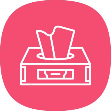 tissue box icon, vector illustration 