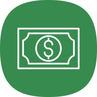 Web ve mobil uygulama tasarımınız için para simgesi, dolar logosu konsepti 