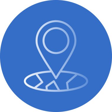 Harita işaretleyici. konum haritası simgesi 