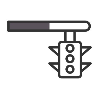 trafik ışığı simgesinin vektör illüstrasyonu 