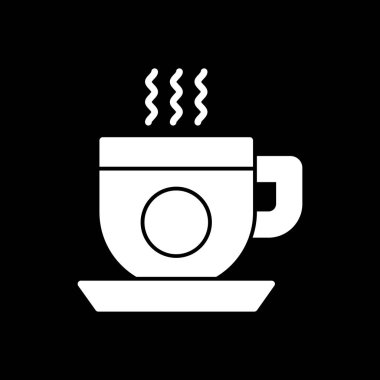 kahve fincanı ikonu vektör illüstrasyonu 