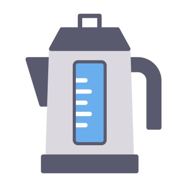 Çaydanlık. Web simgesi basit illüstrasyon