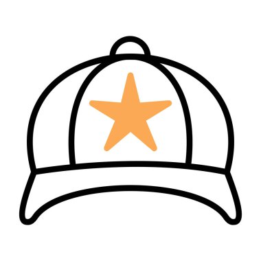 hat simgesi, vektör illüstrasyonu basit tasarım