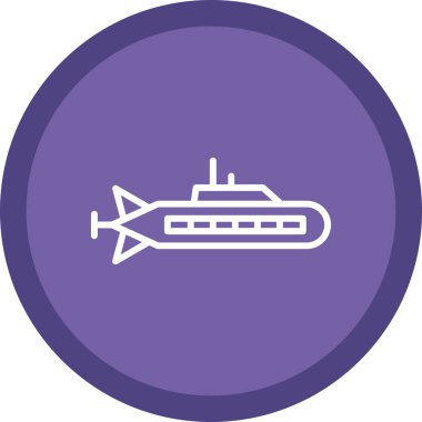 Denizaltı vektör simgesi 