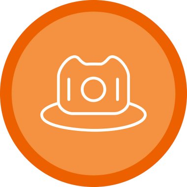 hat simgesi, vektör illüstrasyonu basit tasarım