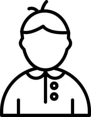 avatar kadın kişisi simgesi ana hatları biçiminde