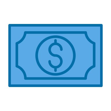 Web ve mobil uygulama tasarımınız için para simgesi, dolar logosu konsepti 