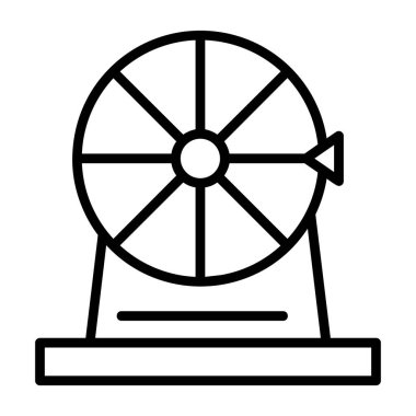 Hayran ikonu. Beyaz arkaplanda izole edilmiş web tasarımı için fan vektör simgesinin özet çizimi