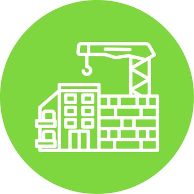 Fabrika. Web simgesi basit tasarım