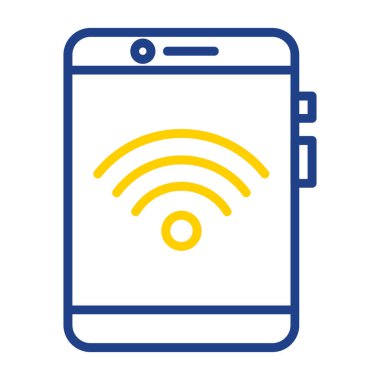 Arkaplanda akıllı telefon simgesi izole edildi. Web sitesi, uygulama, cep telefonu sembolü ve akıllı telefon logosu için son moda telefon şablonu