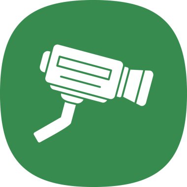 CCTV kamerası. Web simgesi basit illüstrasyon