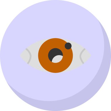 Göz düzlüğü simgesi, vektör çizimi