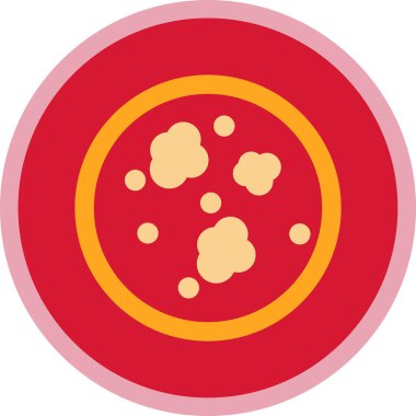 Yemek. Web simgesi basit illüstrasyon