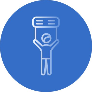 Mavi kurdeleli ve taraklı bekar bir adamın vektör çizimi