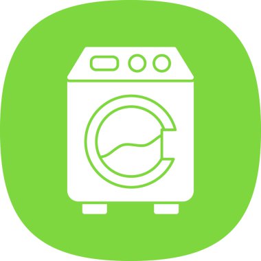 Bir çamaşır makinesinin vektör çizimi