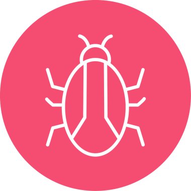 Böcek, böcek ya da antivirüs işareti. Web tasarımı ve mobil tasarım