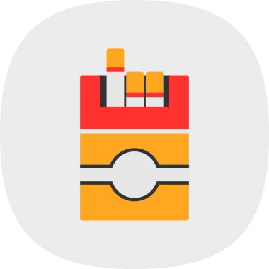 sigara ikonu vektör illüstrasyonu 