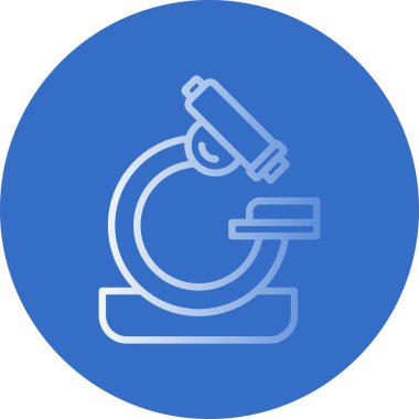 mikroskop simgesi, vektör illüstrasyonu basit tasarım