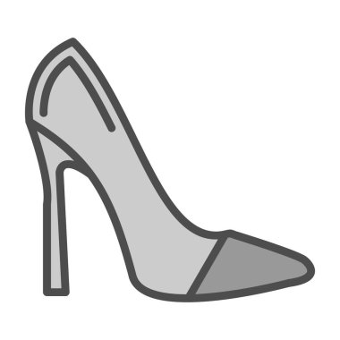 Yüksek topuklu. Web simgesi basit tasarım