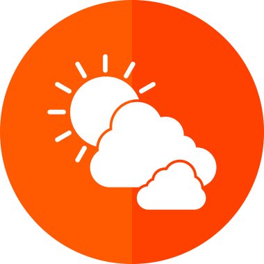 Hava durumu simgesi, vektör illüstrasyonu 