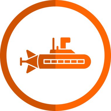 Denizaltı vektör simgesi 