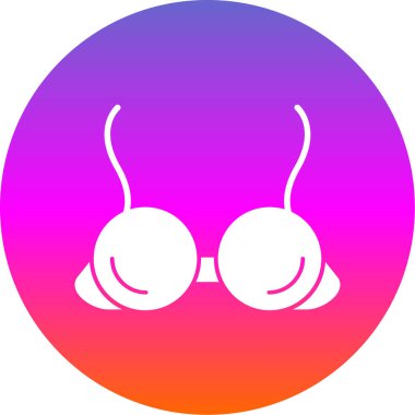 lingerine sembolü, sütyen simgesi, vektör çizimi 