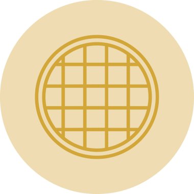 Waffle ağ simgesi, vektör illüstrasyonu 