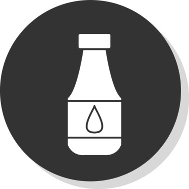 Şişe simgesinin vektör illüstrasyonu 