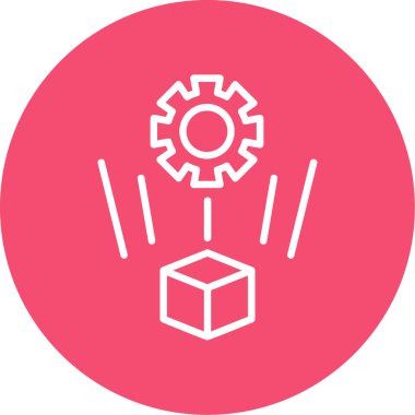 Modern bir simgenin vektör illüstrasyonu