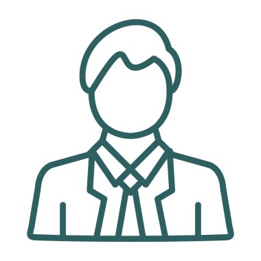 Adamım. Web simgesi basit illüstrasyon 