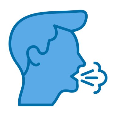 Ağız burunlu erkek, vektör çizimi