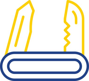 Bir çizgi filmin vektör çizimi ve sarı bir rengin mavi sarı ve beyaz arkaplanı