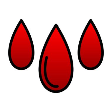 kan ikonu vektör illüstrasyonu