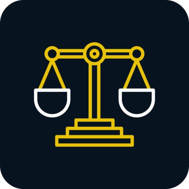 Adalet ölçekler kutsal kişilerin resmi, vektör çizim