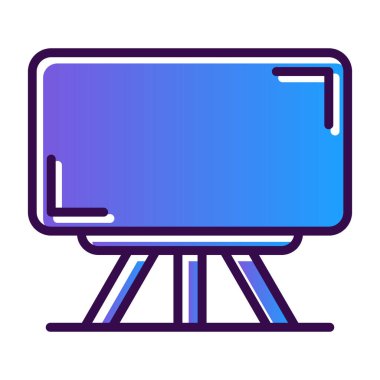 Televizyon. Web simgesi basit illüstrasyon