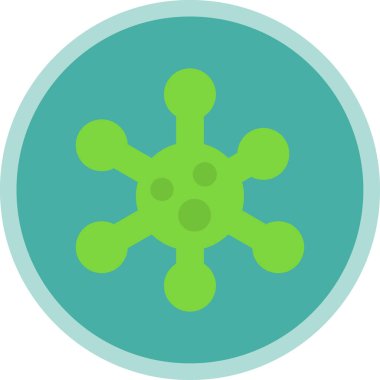 Bakteriler. Web simgesi basit illüstrasyon