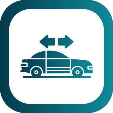 araba simgesi vektör illüstrasyonu