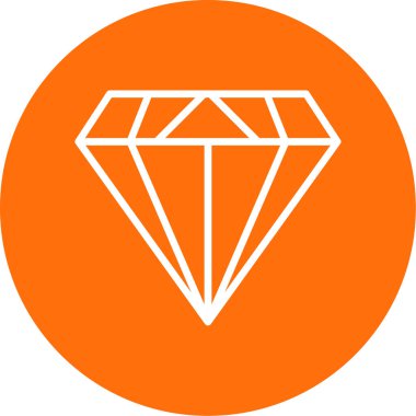 Elmas düz simge, vektör illüstrasyon tasarımı