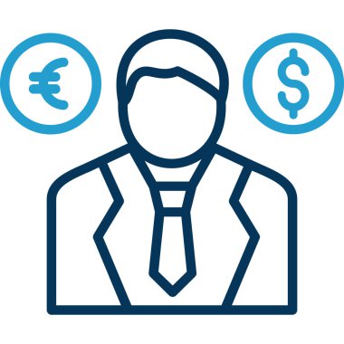 Web ve mobil uygulaması tasarımı, doları logo kavramı için beyaz arka plan üzerinde izole doları simge vektör