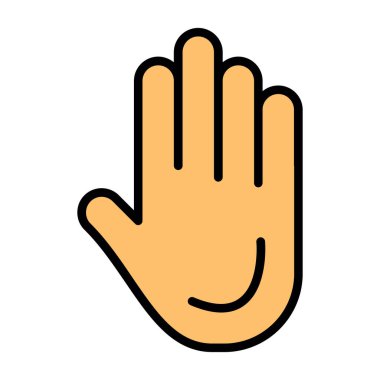 El simgesinin vektör illüstrasyonu 