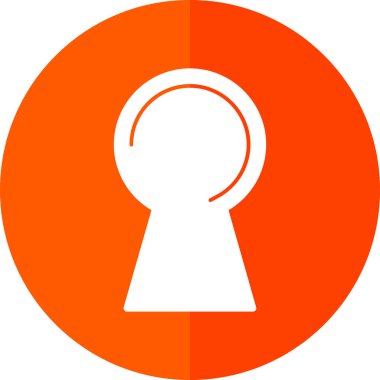 Anahtar deliği web simgesi vektör çizimi          