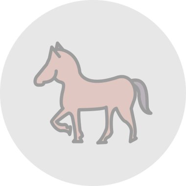 At yassı simgesi, vektör illüstrasyonu