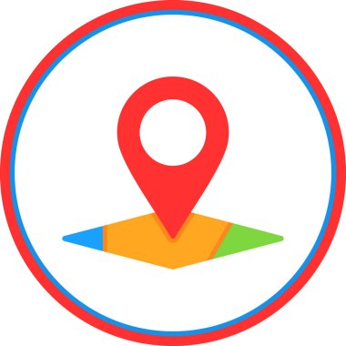 konum pin konum simgesi, vektör arkaplan 