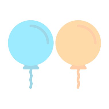 Balon simgesinin vektör illüstrasyonu 