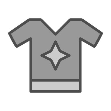 t-shirt simgesi, vektör illüstrasyonu basit tasarım