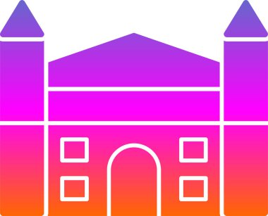 Modern yapı simgesinin vektör illüstrasyonu